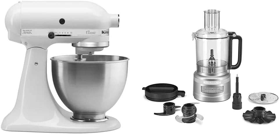KitchenAid Classic Series 4.5 Quart Tilt-Head Stand Mixer K45SS, Onyx Black