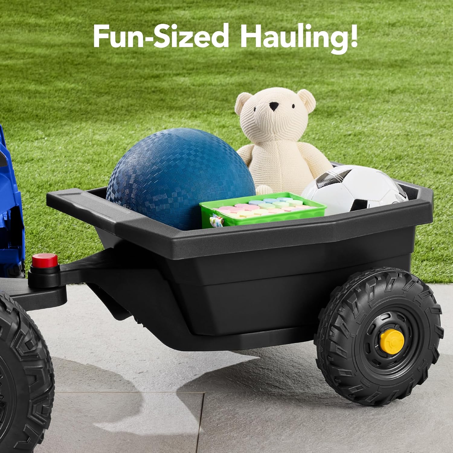 Children's black UTV electric children's car